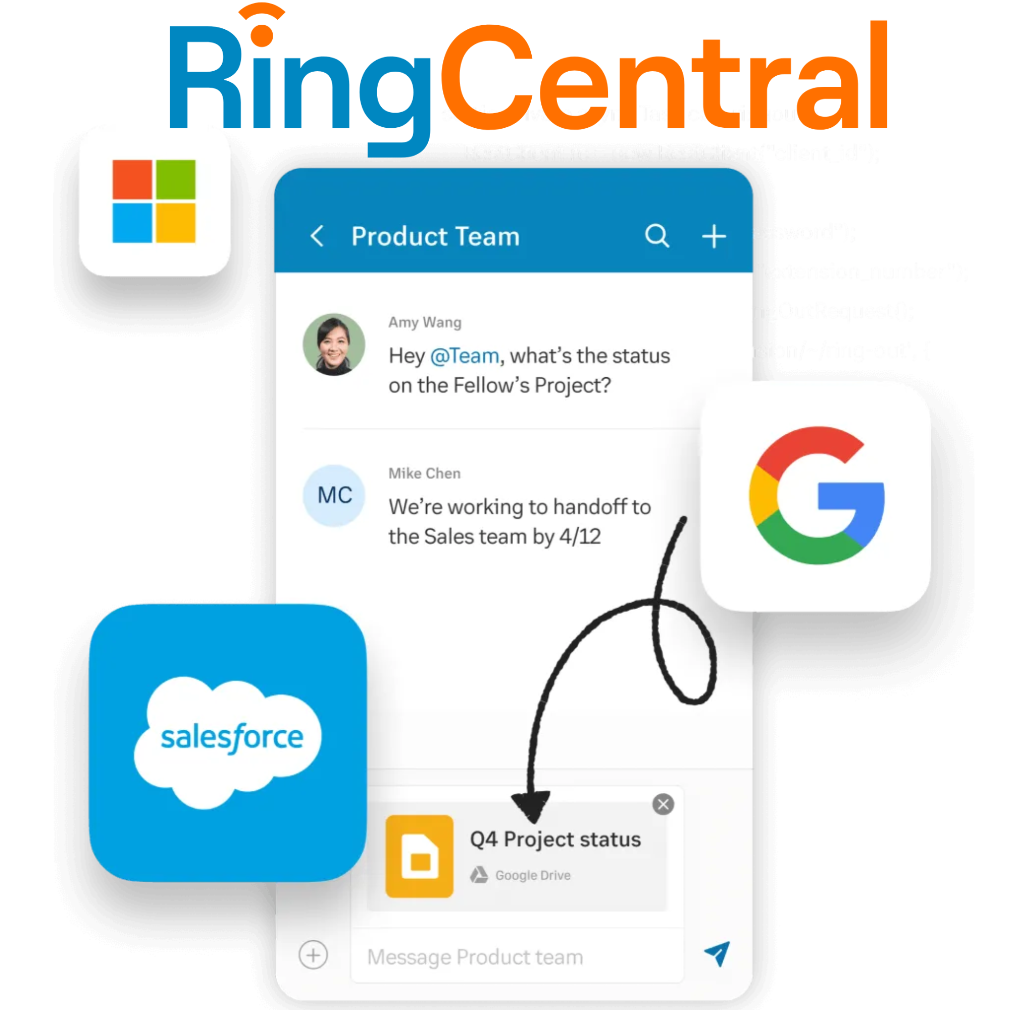 RingCentral integrations voip téléphonie avancée application softphone